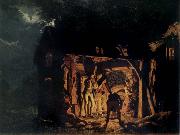 Joseph wright of derby The Blacksmith-s shop oil on canvas
